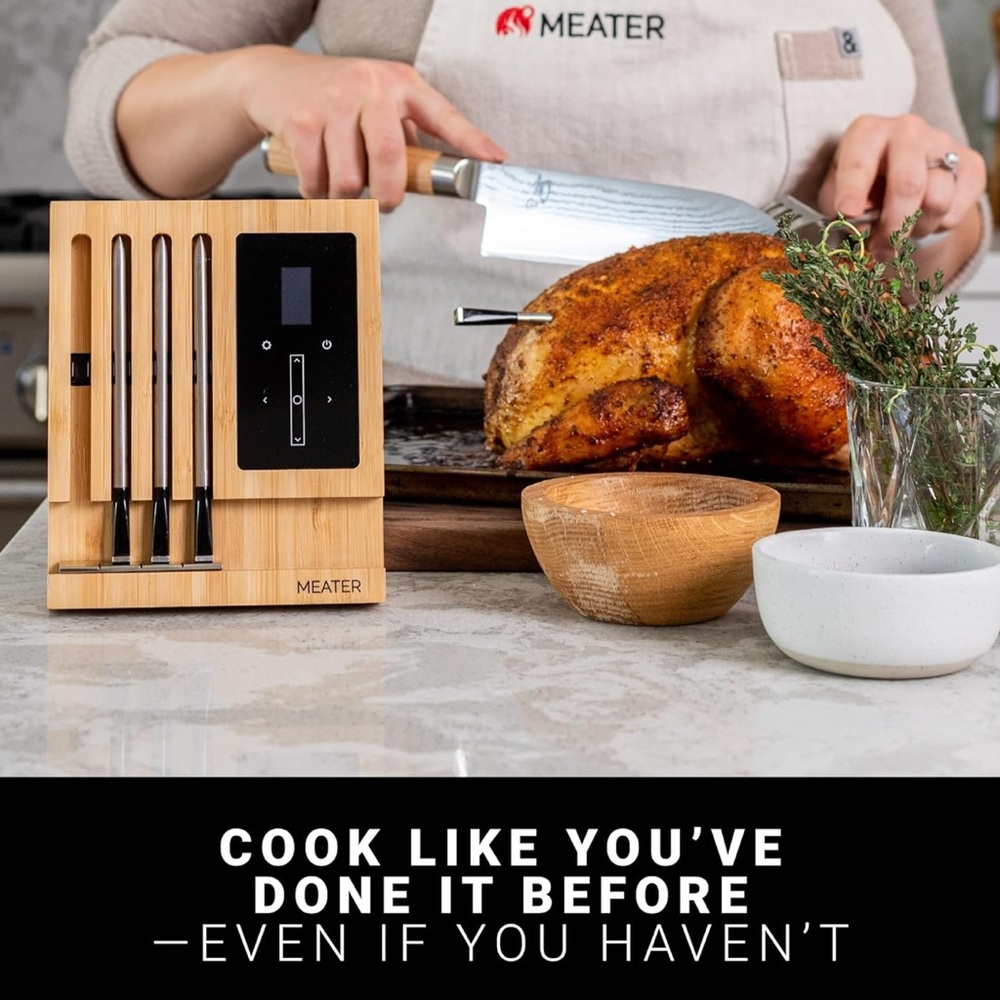 Smart Wireless Meat Thermometer - Bamboo - Picture 1 of 4